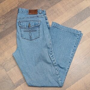 Ralph Lauren Light Blue Straight Leg Flared Jeans Size 10